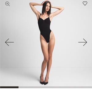 SKIMS Black Shapewear Bodysuit